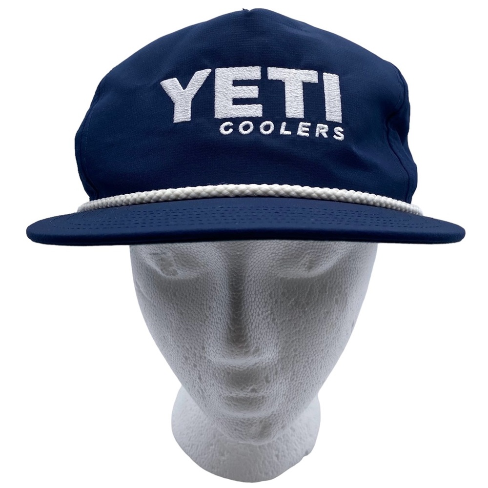 Yeti Hat Blue White Unisex Baseball Casual Womens Mens Adjustable Cap One Size - Picture 1 of 10
